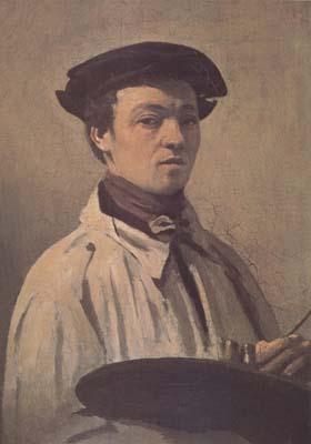 Jean Baptiste Camille  Corot Corot la Palette d la main (mk11)